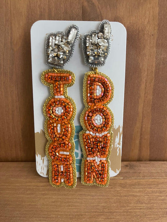 Game Day Earrings “Touch Down”