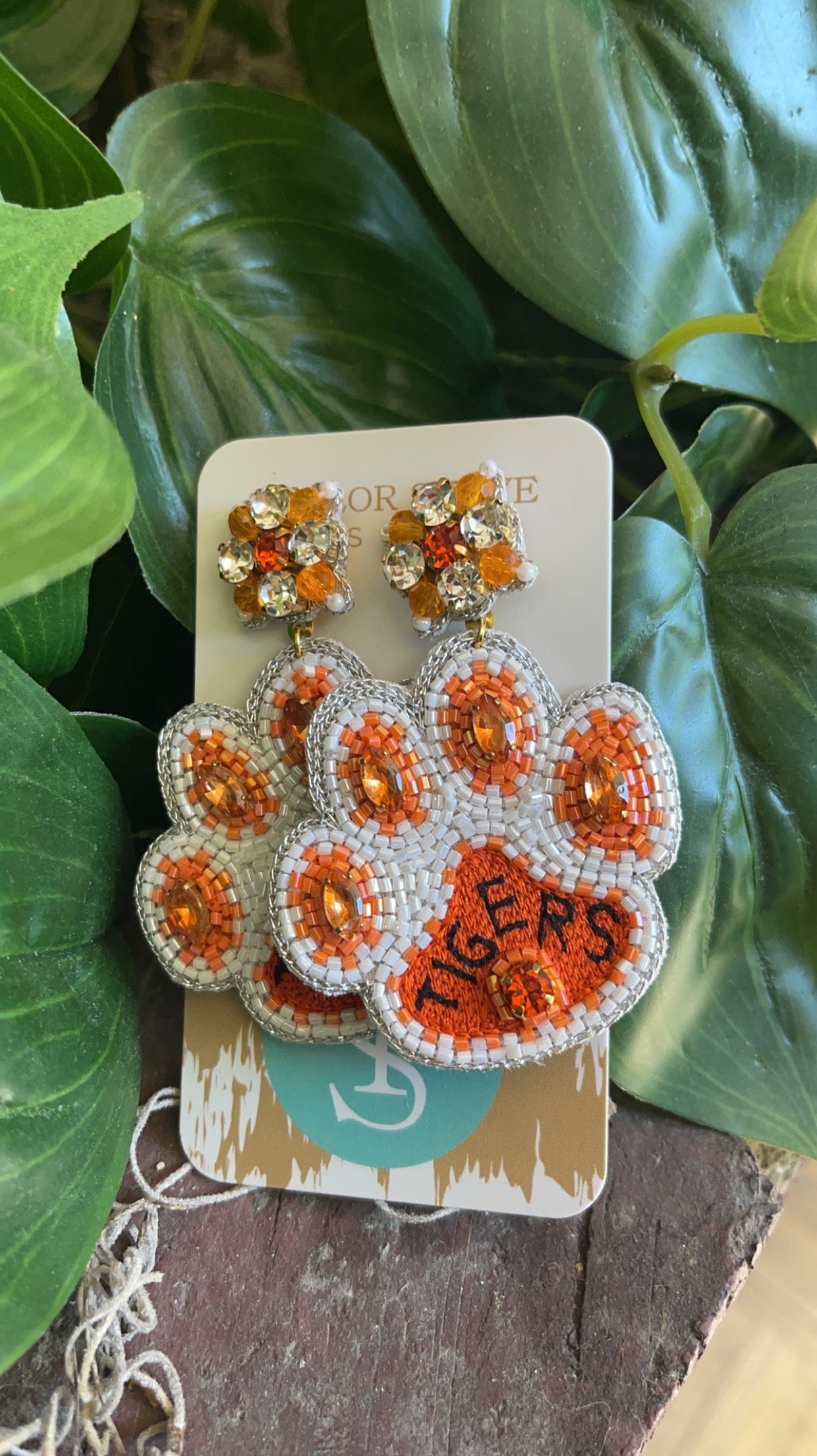 Game Day Earrings - Tiger Paw