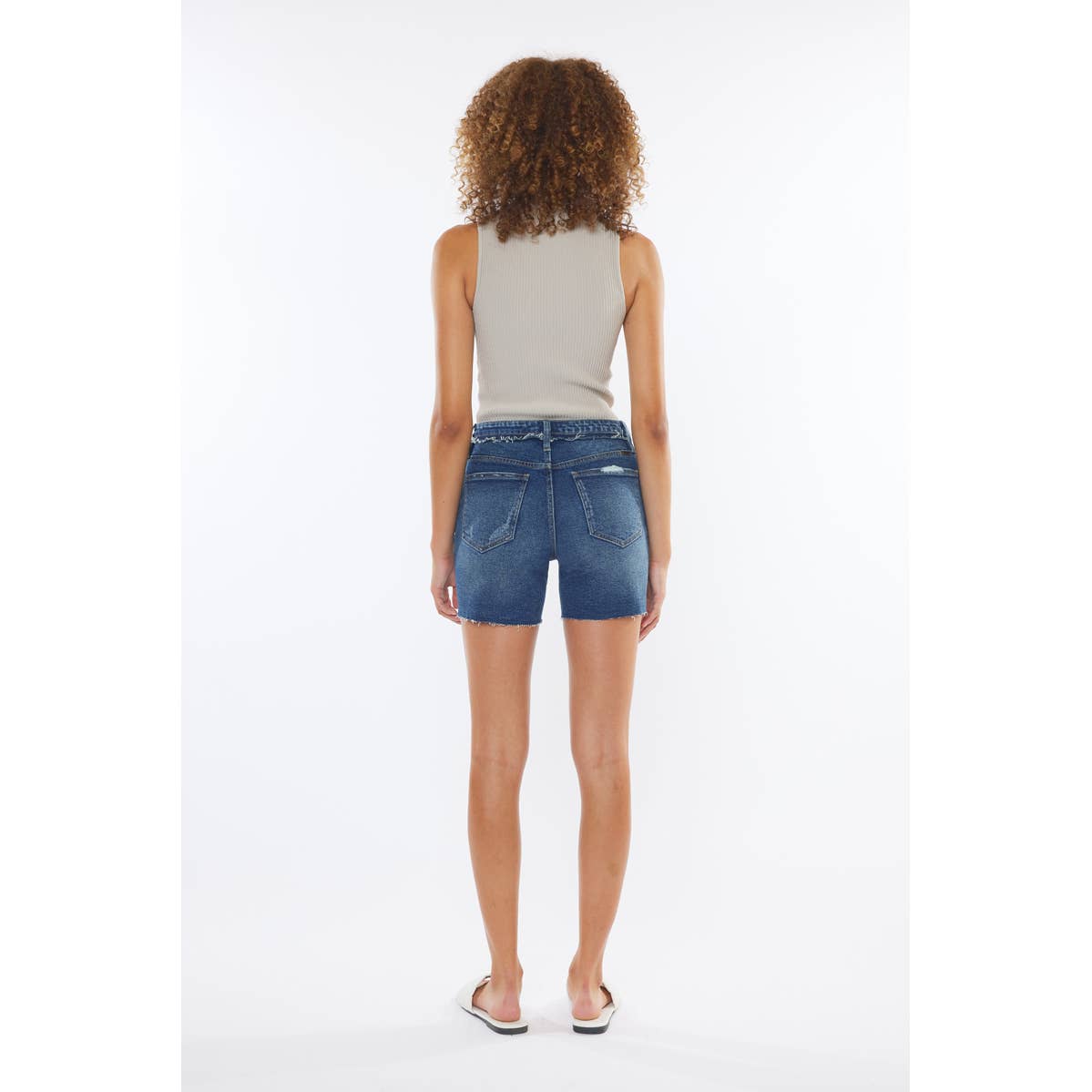 Kan Can USA - KC5509D: DARK DENIM SHORTS