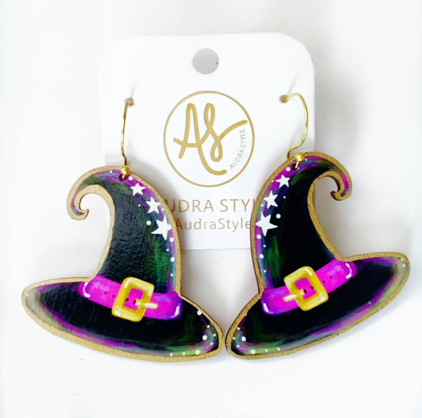 Audra Style - Fall Halloween Statement Earring Witch Hat Earrings