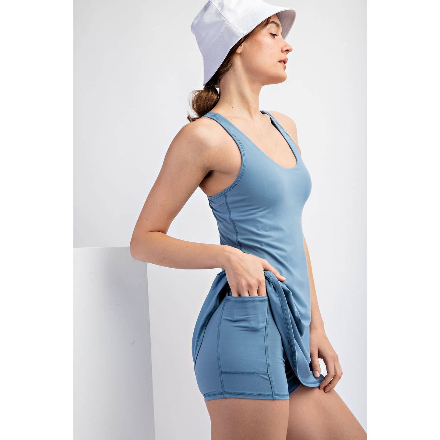 Rae Mode - TENNIS ROMPER DRESS: Sonic Blue / S•M•L